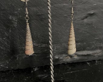 Spiral Seashell Earrings