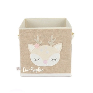 Personalized storage box deer suitable for Ikea | Basket for toys | Personalized children's room decoration toy storage children