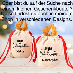 Personalisierter Nikolausstiefel mit Name, Weihnachtsstrumpf, Nikolausstrumpf, Weihnachtsdeko Kamin, Weihnachtssocke,Weihnachtsgeschenk Kind Bild 9