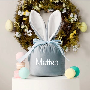 Easter bag with name | Easter bags for children | Bunny ears | Pink Easter Sack Gift Sack | Easter bunny with name | personalized basket