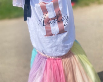 Personalized girls t-shirt with name / customizable / desired name / children's t-shirt / boys t-shirt with name