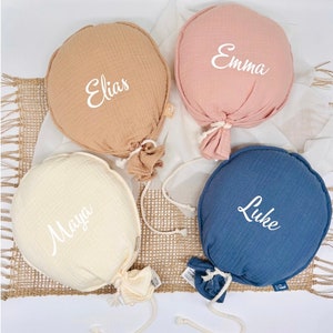 Fabric balloon children's room decoration, baby room decoration beige, fabric balloon personalized with name, balloon wall decoration, wall hanging children's room