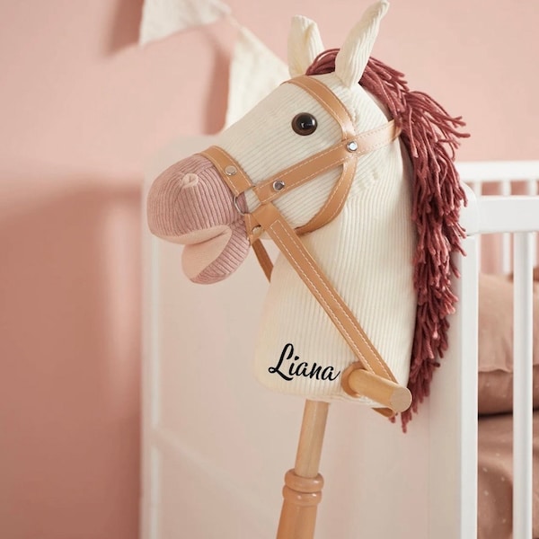 Hobby horse personalized girl gift horse gift 1 birthday Christmas gift toddler baptism gift girl