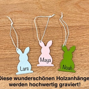 Ostersäckchen mit Name Ostersäckchen für Kinder Hasenohren Rosa Ostersack Geschenksack Osterhase mit Name personalisiertes Körbchen Bild 7