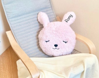 Pillow with name bunny girl pillow children's room decoration gift idea decoration birthday gift