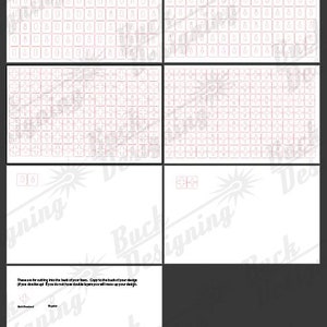 May include: A printable sheet with a grid of small squares, each containing a letter of the alphabet. The letters are in a pink font and the squares are outlined in pink. The sheet is designed for cutting out the letters and using them in craft projects.