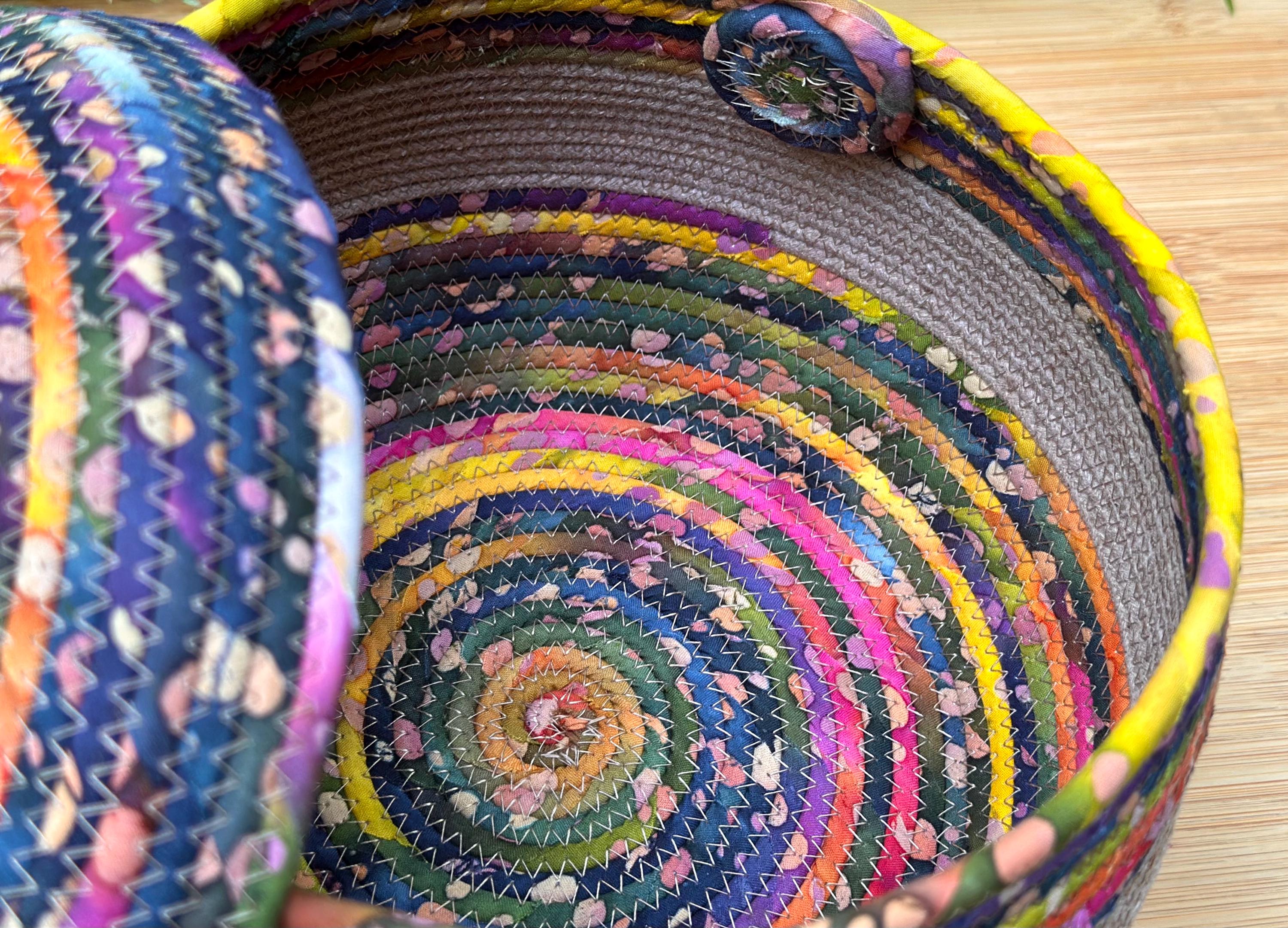 Fiesta Rope Fiesta Lidded Rope Basket - Etsy