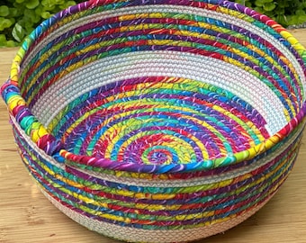 Rainbow Rope Basket