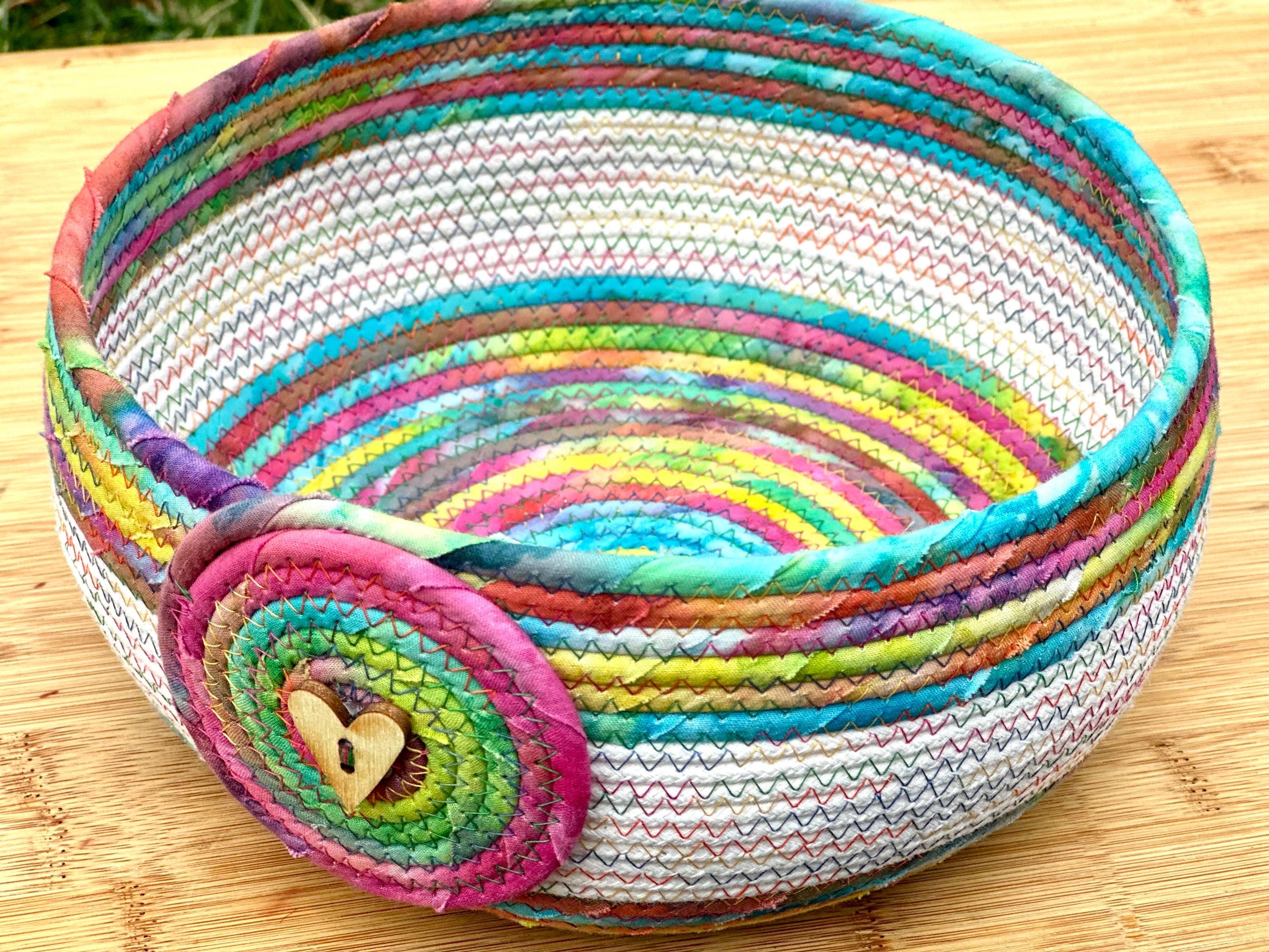 Pastel Tie Dye Faux Fur Basket main image 1
