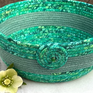 Emerald Green Rope Basket