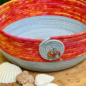 Beach Sunrise Rope Basket image 1