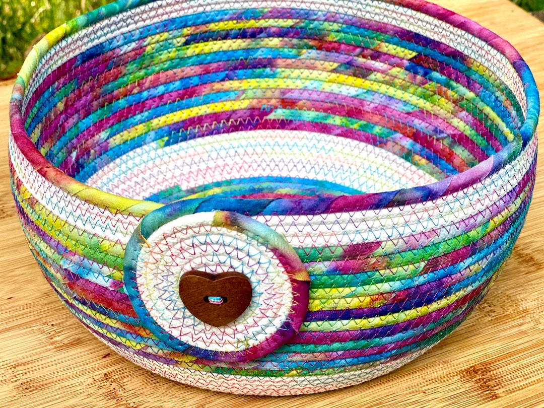 Turquoise Tie Dye Laundry Basket