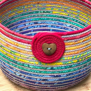 True Colors Swirl Rope Basket
