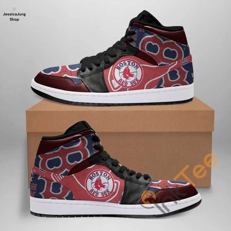 Boston Red Sox Ver6 Baseball Mlb Air Jordan Hightop Jd1 Shoes | Etsy