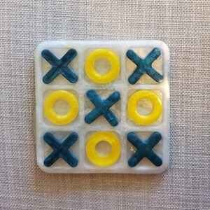 Tic Tac Toe Resin Board