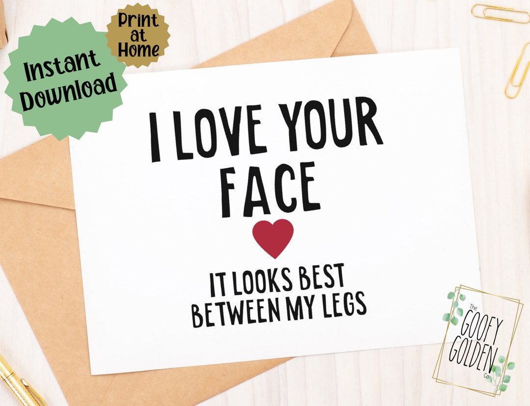 Funny Penis Valentines Day Card Printable Valentines Day - Etsy