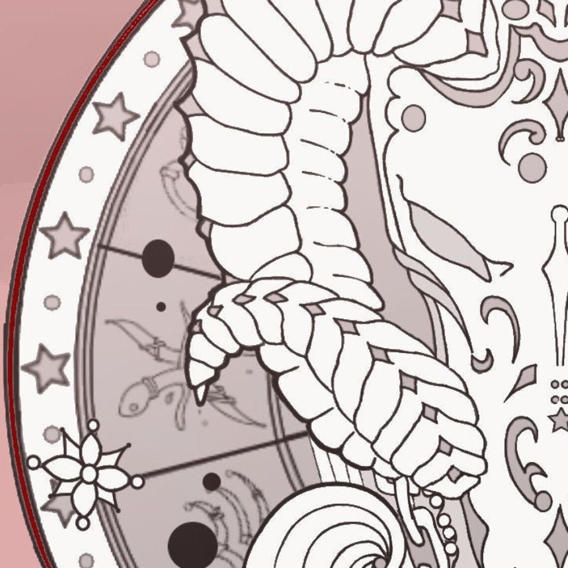 Printable Coloring page Zodiac Signs Aries Handmade A4 | Etsy