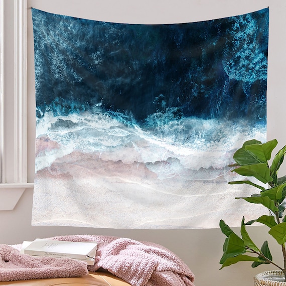 Abstract Bohemian Tapestry Wall Hanging Landscape Cloth Painting Bedroom Decor 