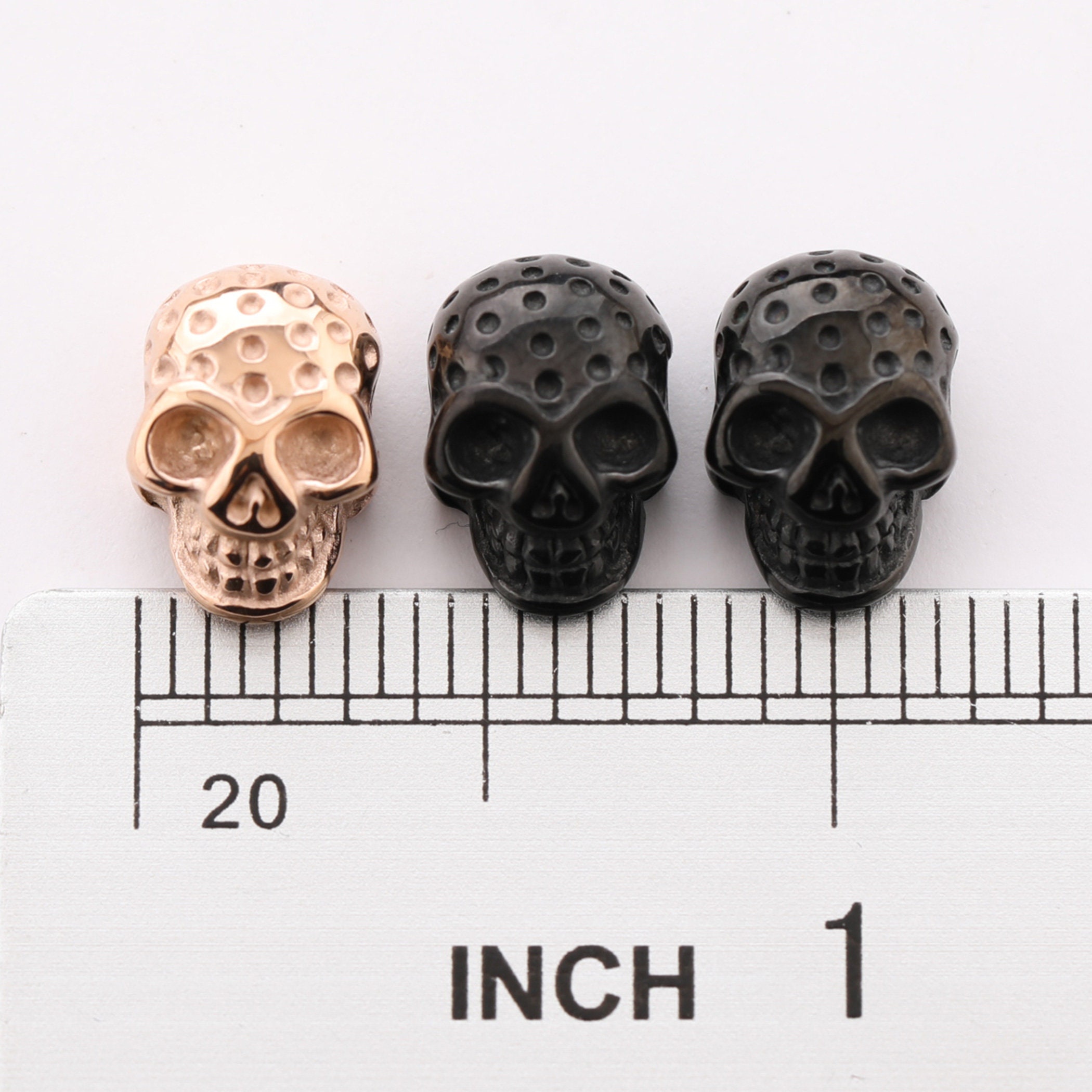 Skull Beads Stainless Steel For DIY Jewelry Making Necklace Etsy