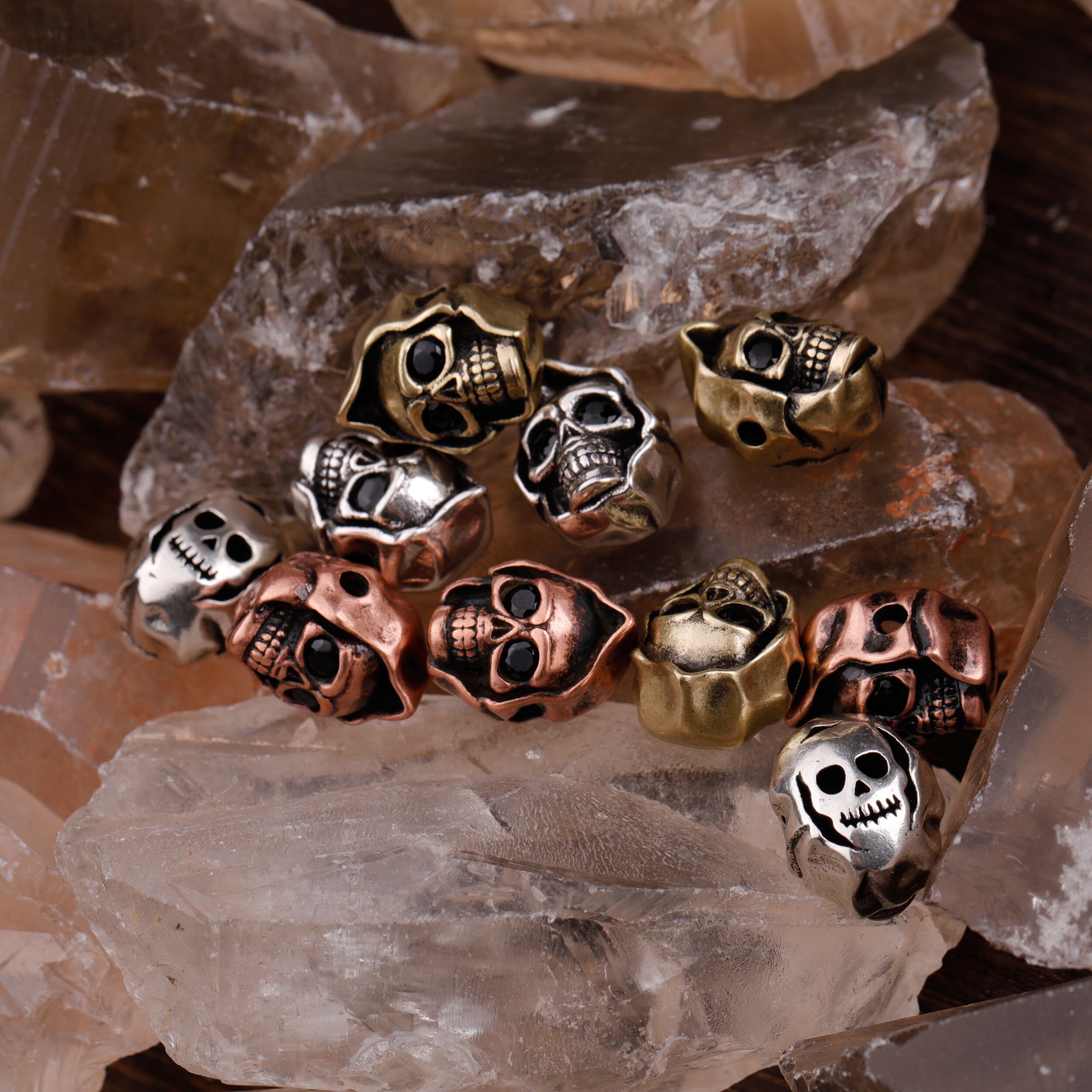 Antique Skull Beads For Bracelet DIY Jewelry Making Necklace Etsy