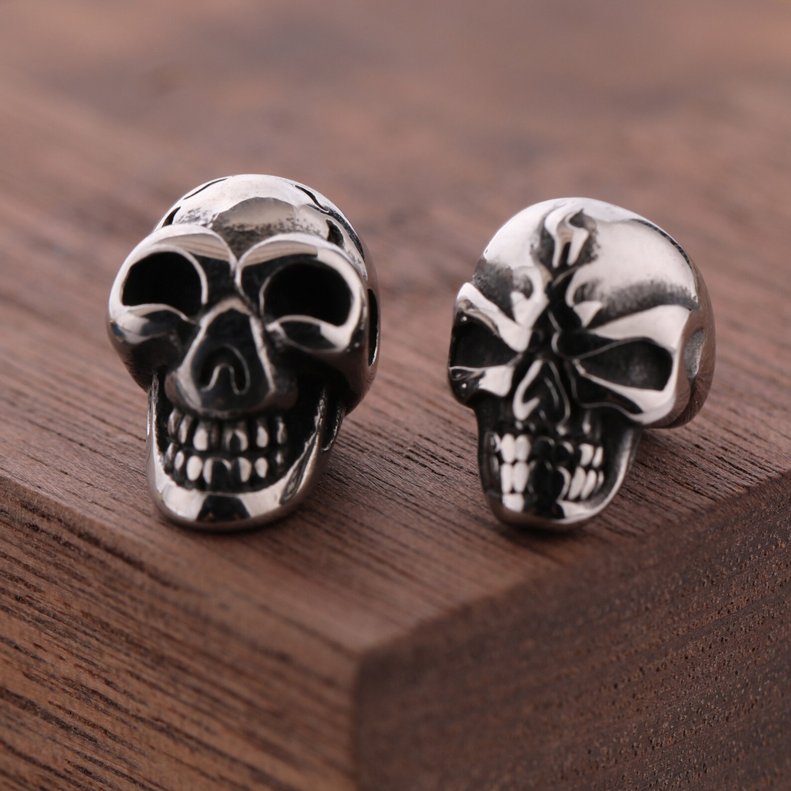 Skull Beads Stainless Steel For DIY Jewelry Making Necklace Etsy