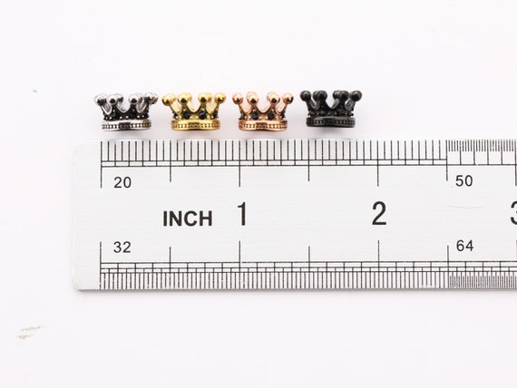 Stainless Steel Charm Beads Spacers King Crowns Handmade Jewelry Making  Supplies