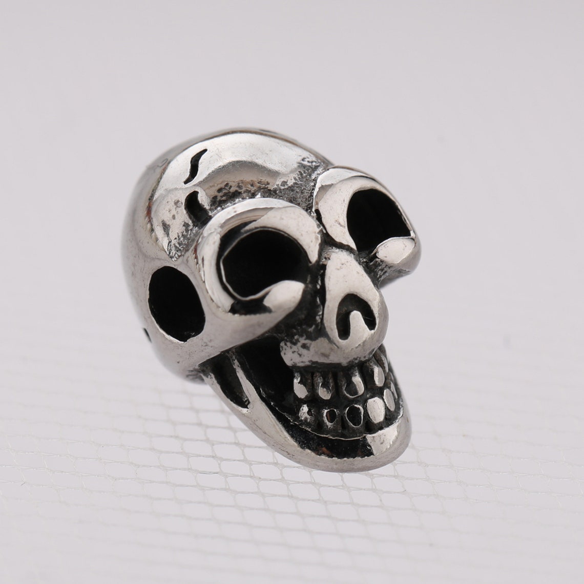 Skull Beads Stainless Steel For DIY Jewelry Making Necklace Etsy