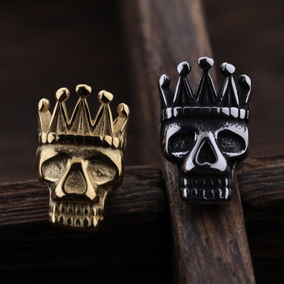 Crown Skull Beads Stainless Steel for DIY Jewelry Making Necklace Bracelet  3 Colors Bead Size 1510MM - Etsy