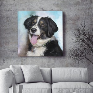 Custom Portrait Pet, Dog Portrait From Photo, Custom Dog Gifts, Pet Portraits Painting, Gifts For People With Pets, Digital Portrait Dog