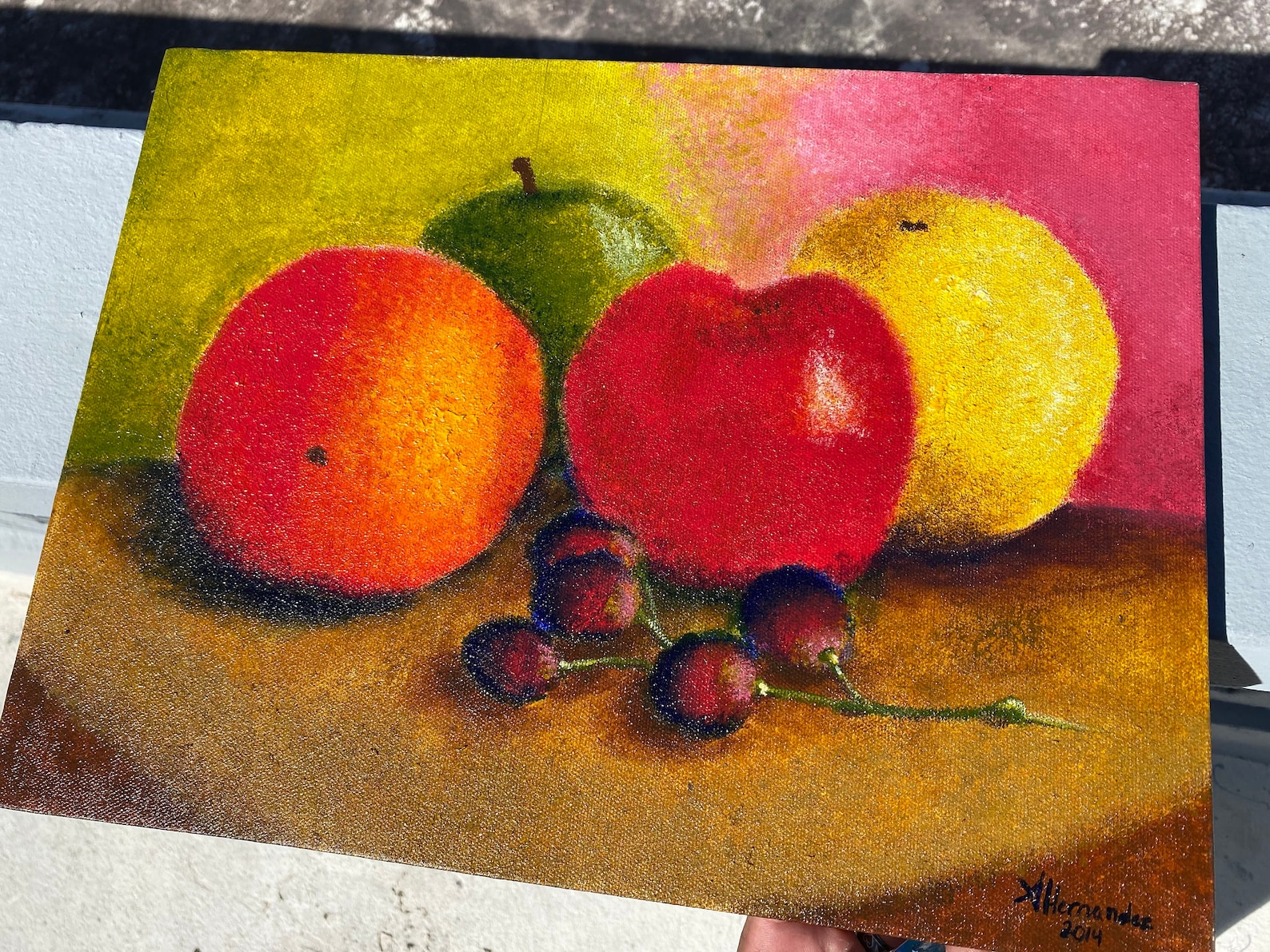 Peinture acrylique originale Fruits Etsy France