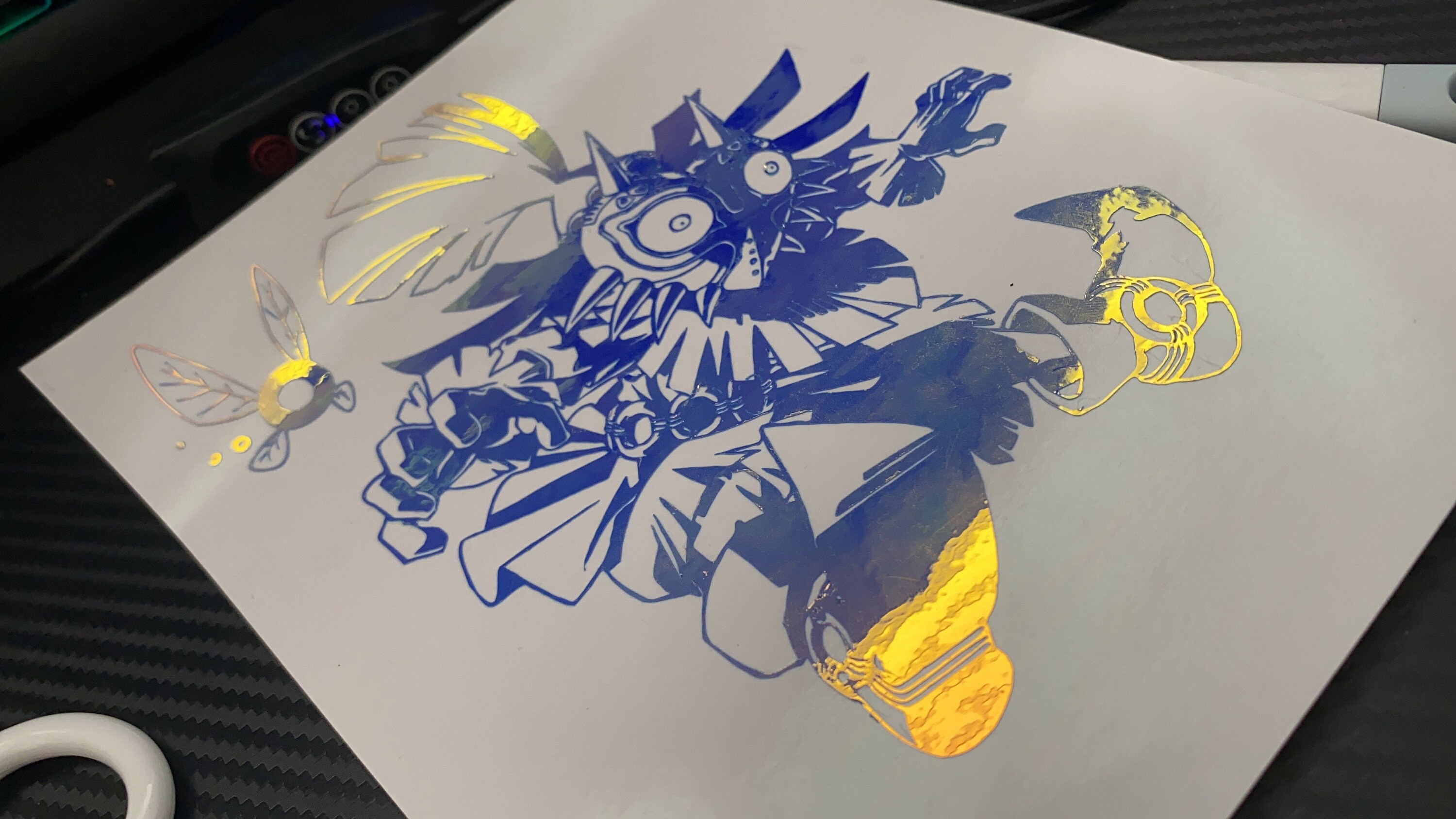 Holographic Vinyl Skull Kid Sticker / Legend of Zelda Majora's Mask