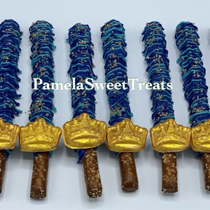 Prince Theme Chocolate Pretzels