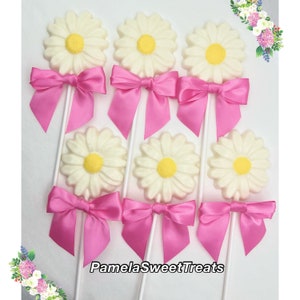 Daisy Chocolate Lollipops