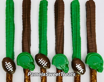 Football Chocolate Pretzels