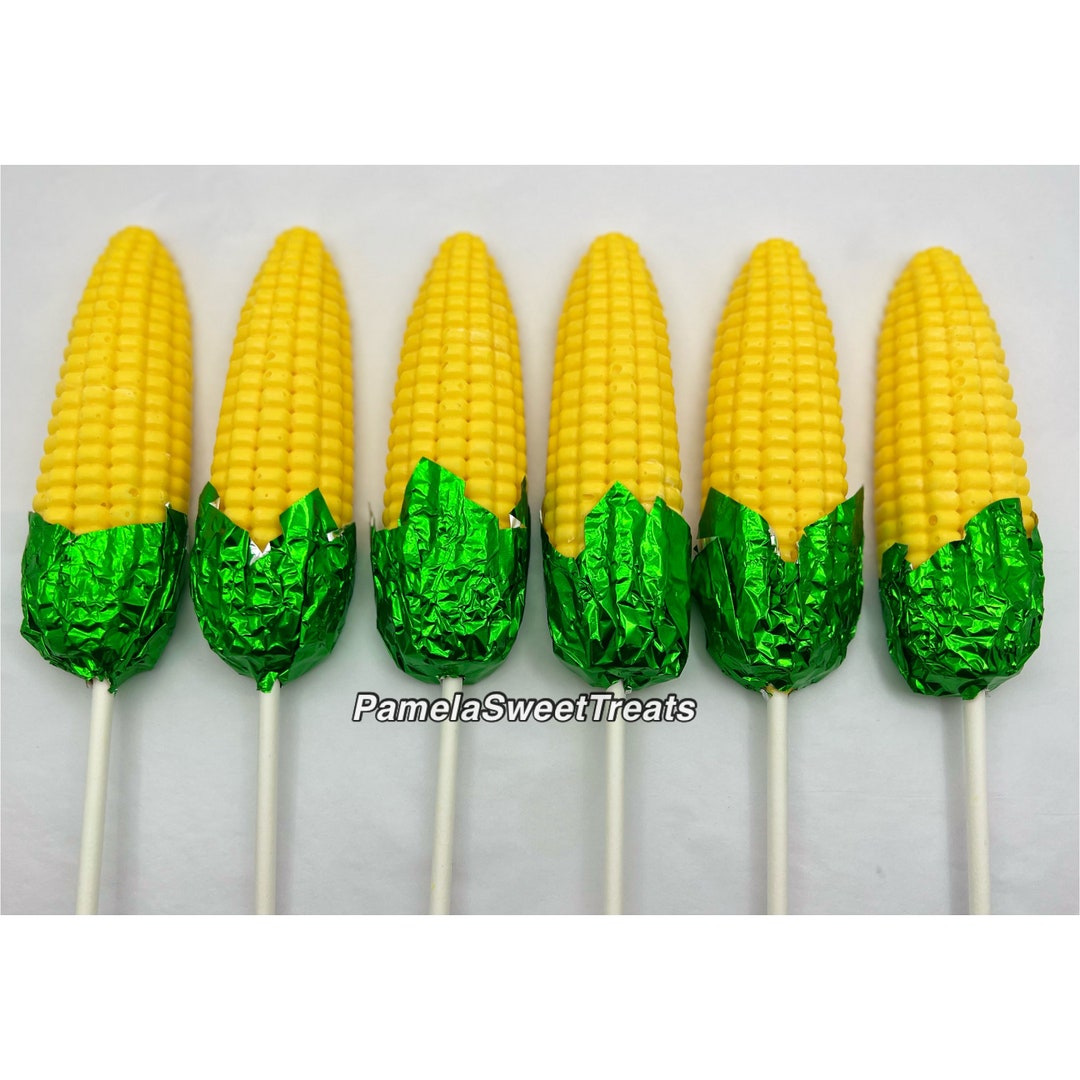 Corn on the Cob Chocolate Lollipops Etsy