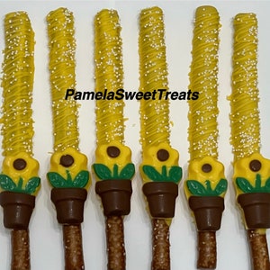 Sunflower Chocolate Pretzels