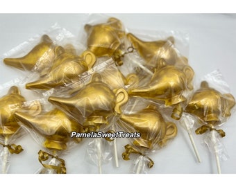 Genie Lamp Chocolate Lollipops