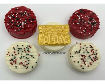 Christmas Chocolate Oreos