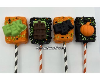 Halloween Rice Krispies Treats