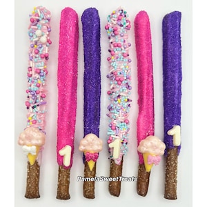 Birthday Chocolate Covered Pretzels