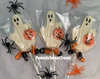Halloween Chocolate Lollipops