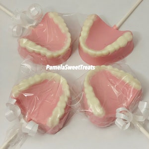 Chocolate Denture Lollipops