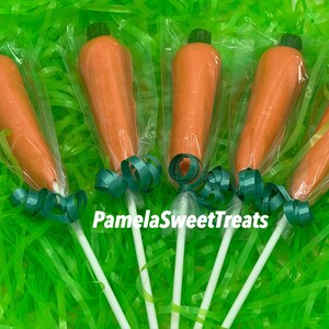 Carrot Chocolate Lollipops