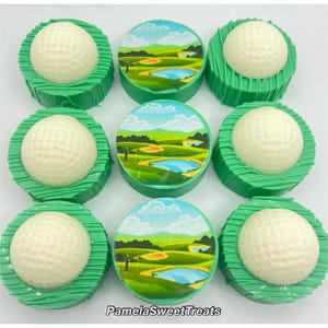 Golf Ball Chocolate Oreos