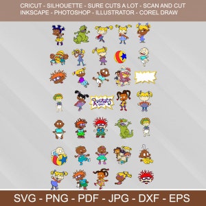 Download Bundle Rugrats Characters Cartoon SVG PNG JPG Download | Etsy