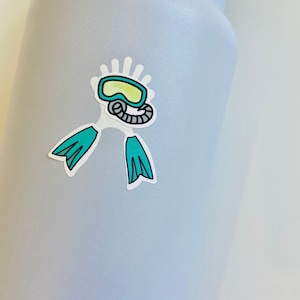 blue hydro flask water bottle  Sticker for Sale by mostlybubble