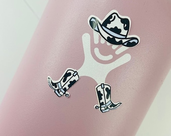 Cowboy Flask Friend Sticker