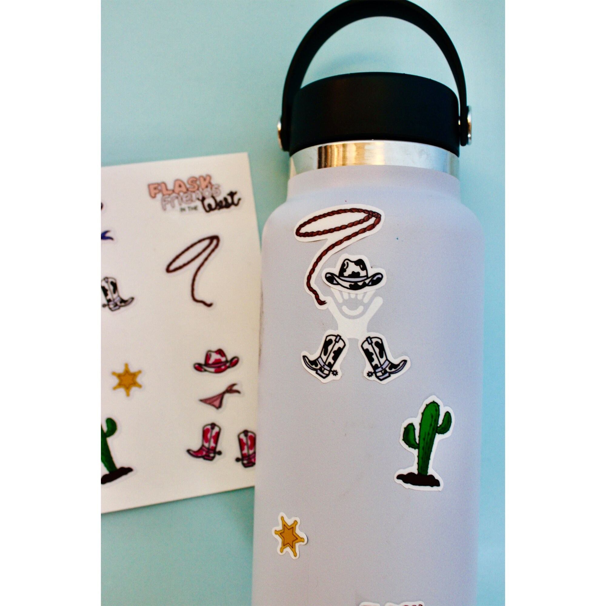 HOT Flask Stickers Hydro Flask Logo White Custom Hydro Flask