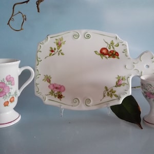 Vintage Porcelain Breakfast Set, Customizable, Hand Painted