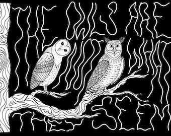The Owls Are Not What They Seem Print